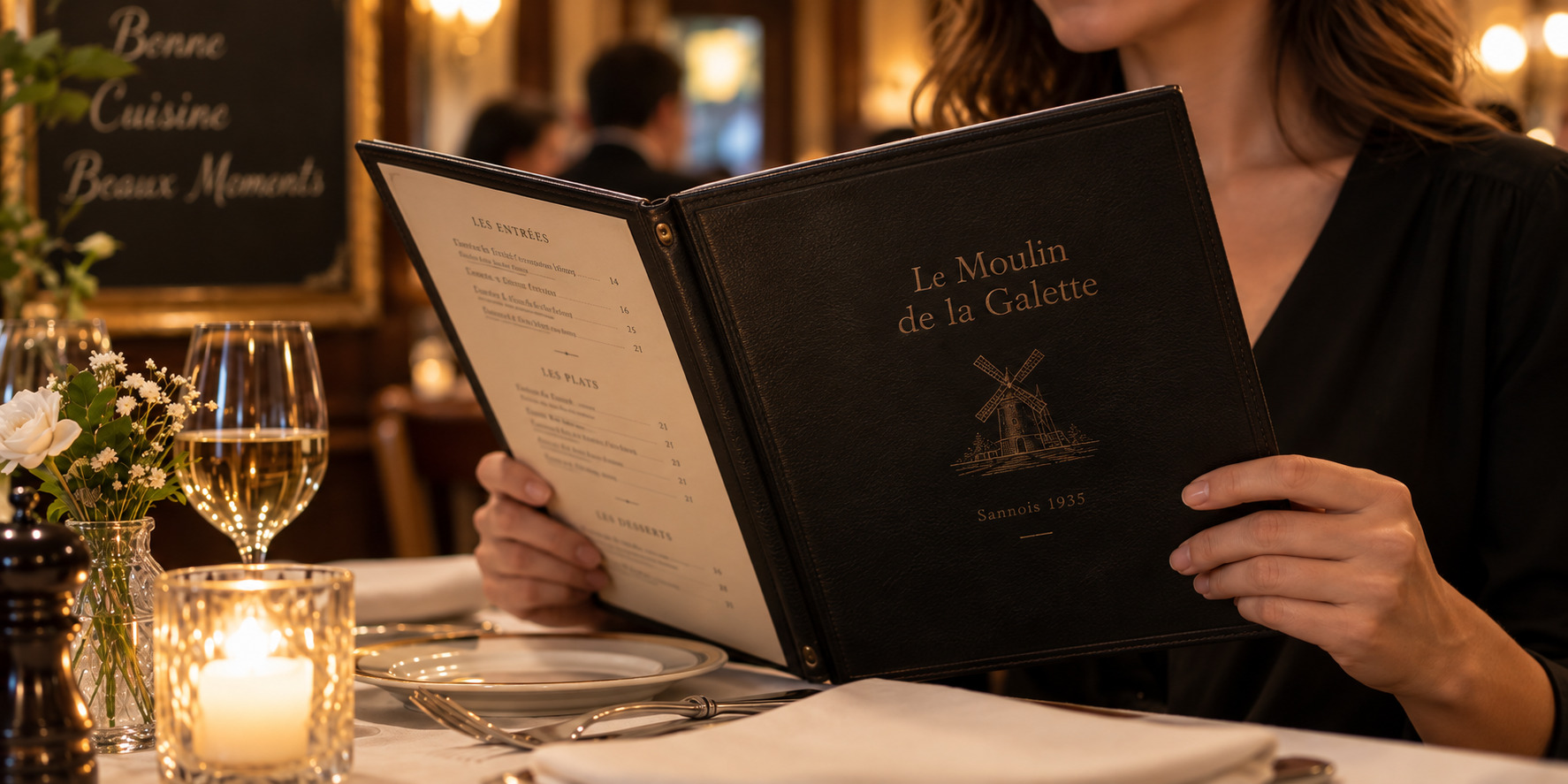 Menu Moulin de la galette - panoramique